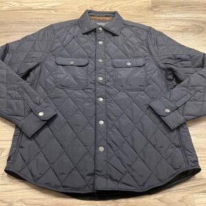 Jeremiah Quilted Shirt Jacket Snap Front Closure Navy Men's Size Medium NWT
